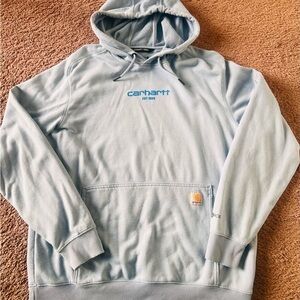 Carhartt Men's Light Blue Hoodie